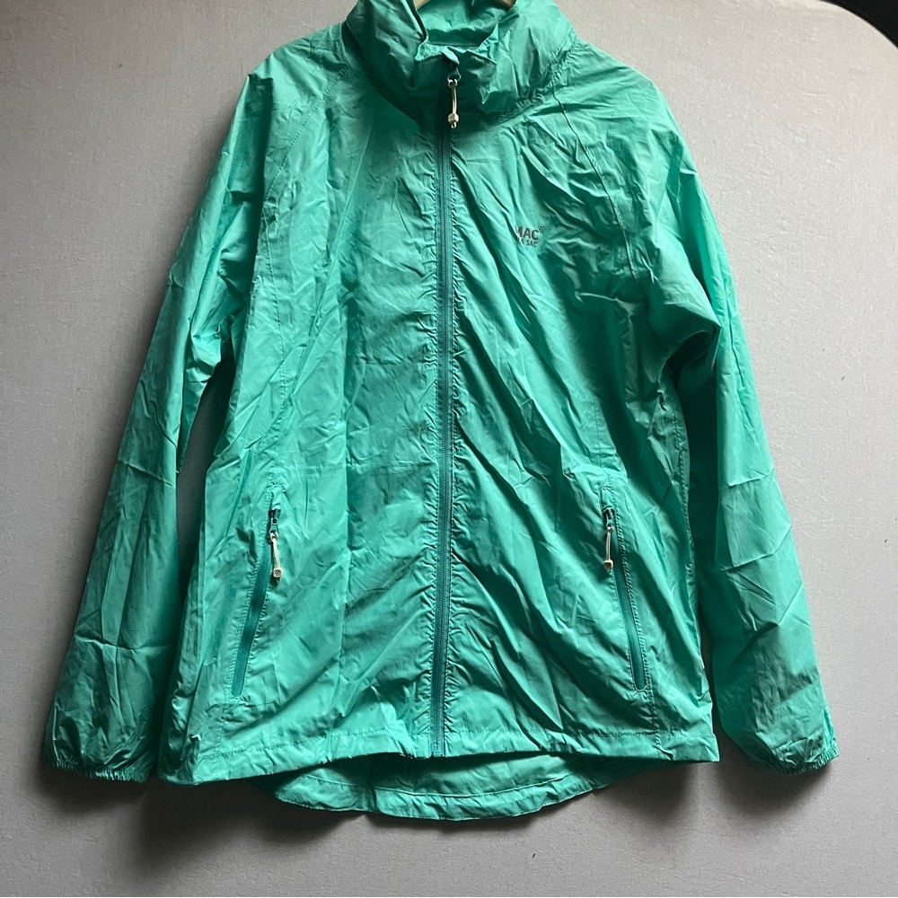 Mac in a Sac Origin II Packable Waterproof Jacket – Size S – Tiffany / Mint
